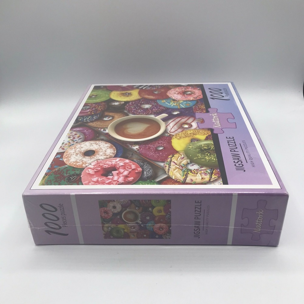 Nattork Delicious Donuts 1000 Piece Puzzle-NEW SEALED - Picture 4 of 6